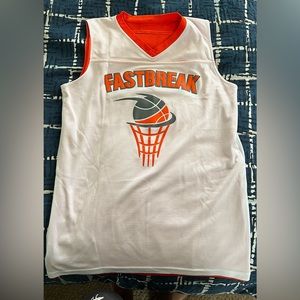Reversible Orange/ White Basketball Jersey